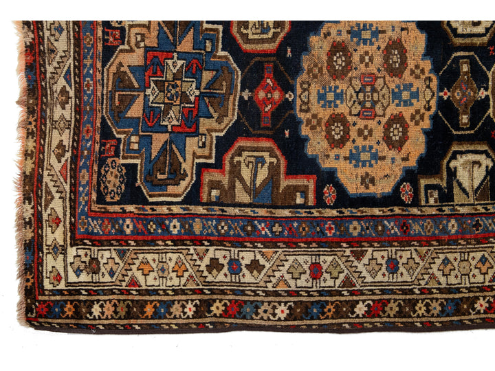 Antique Persian Malayer Wool Runner Rug 4 X 10