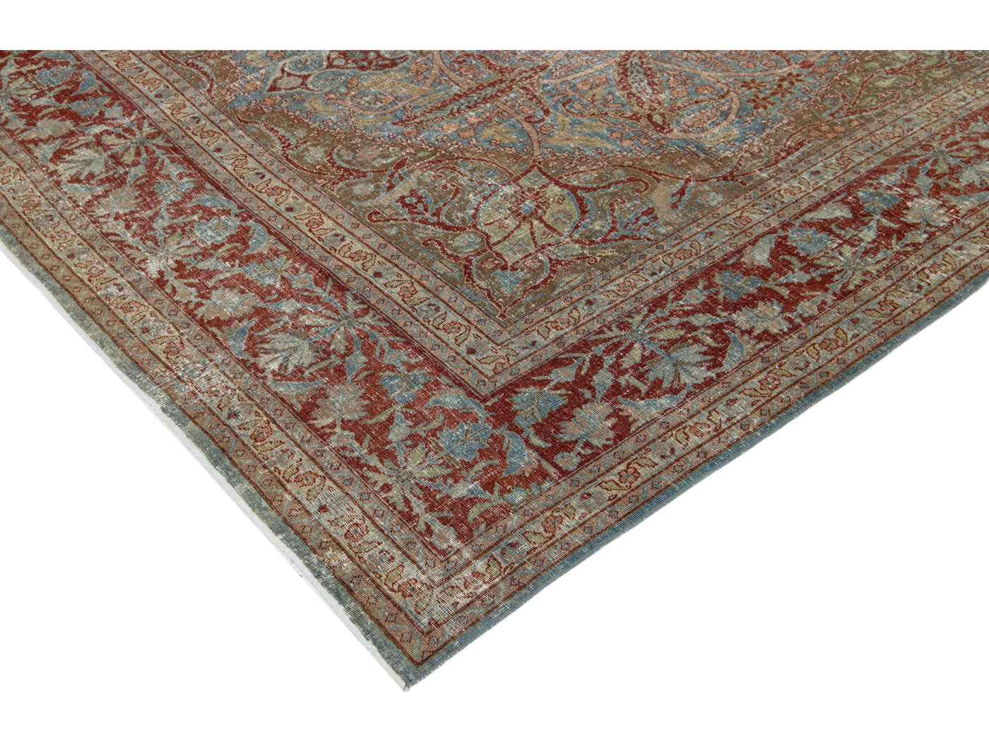 Antique Tabriz Wool Rug 8 X 12