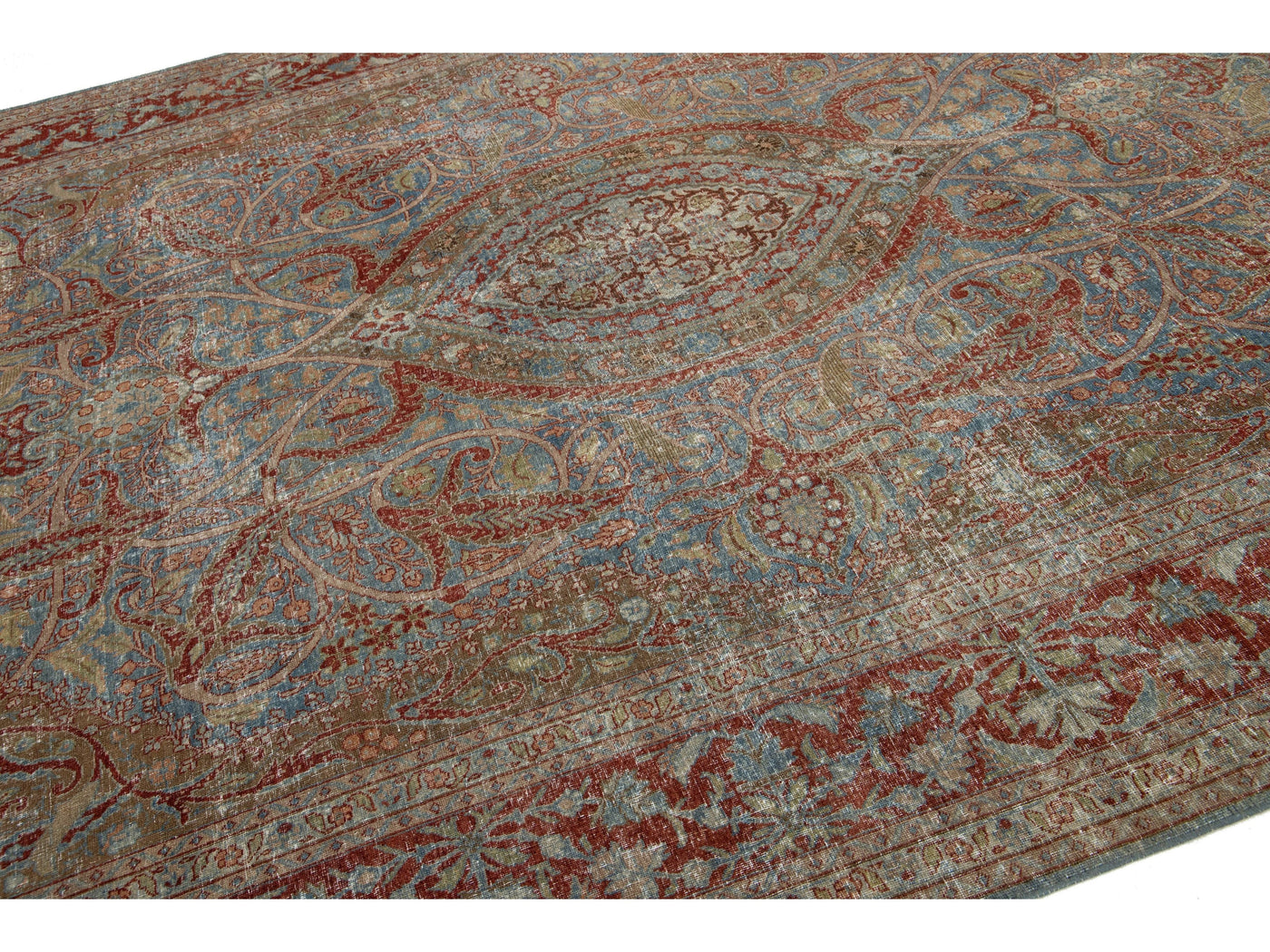 Antique Tabriz Wool Rug 8 X 12