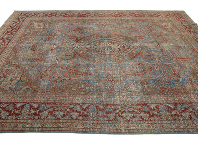 Antique Tabriz Wool Rug 8 X 12