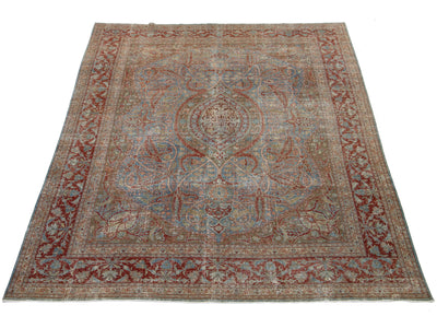 Antique Tabriz Wool Rug 8 X 12