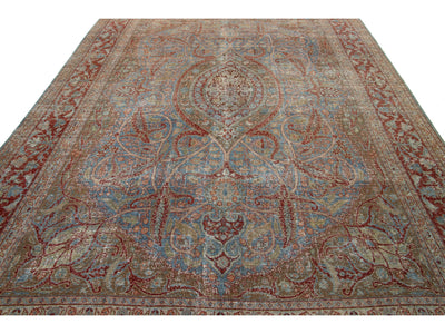 Antique Tabriz Wool Rug 8 X 12