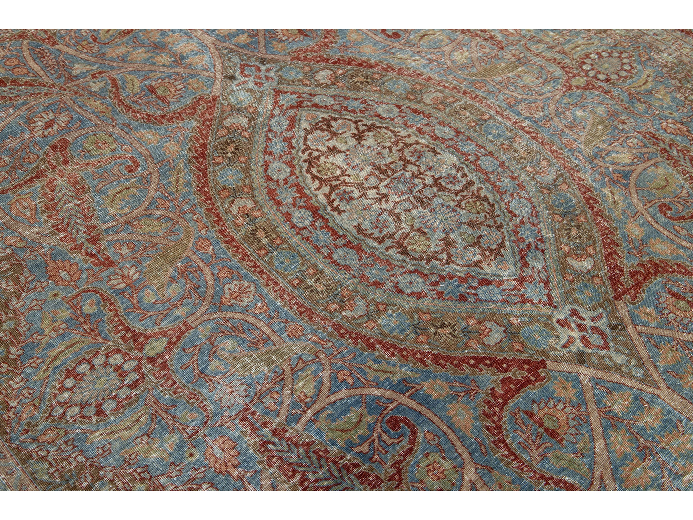 Antique Tabriz Wool Rug 8 X 12