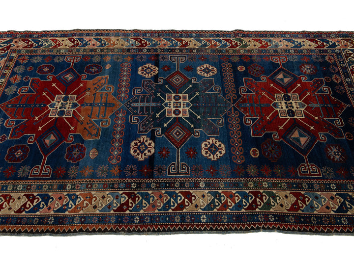 Antique Persian Shirvan Wool Rug 4 X 8