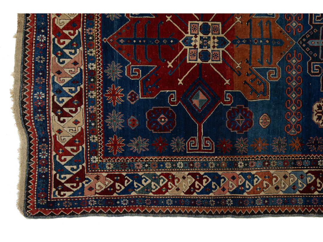 Antique Persian Shirvan Wool Rug 4 X 8