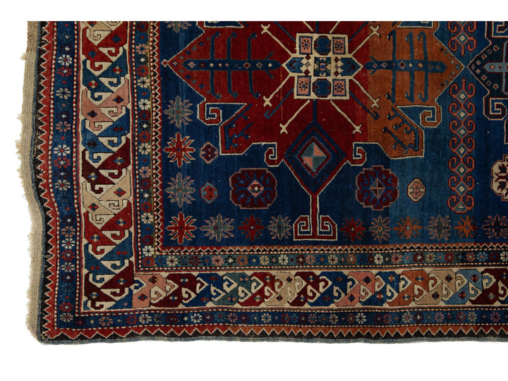 Antique Persian Shirvan Wool Rug 4 X 8
