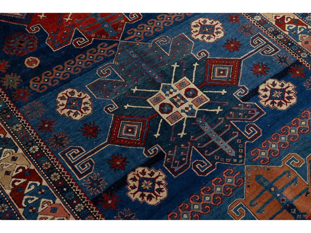 Antique Persian Shirvan Wool Rug 4 X 8