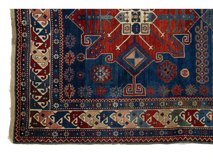 Antique Persian Shirvan Wool Rug 4 X 8