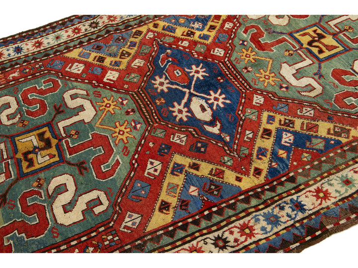 Antique Kashan Wool Rug 4 X 7