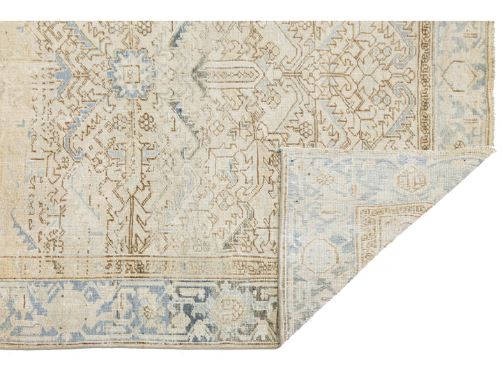 Antique Heriz Wool Rug 6 X 8