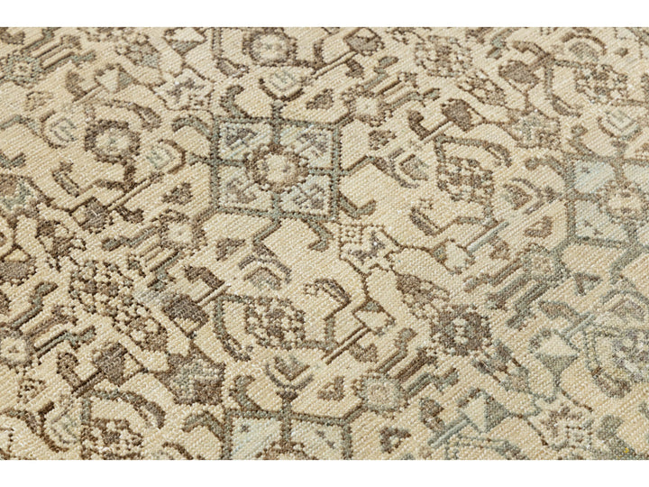 Antique Hamadan Wool Runner Rug 3 X 12