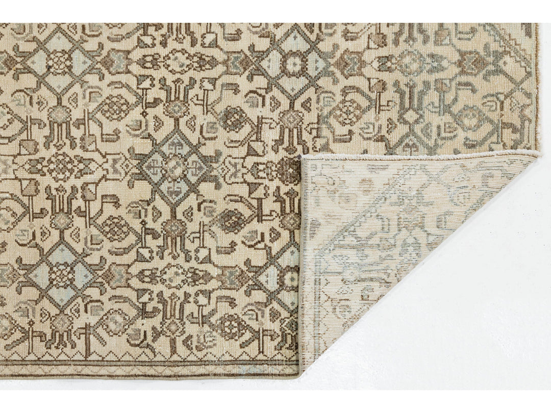 Antique Hamadan Wool Runner Rug 3 X 12