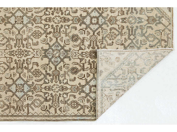 Antique Hamadan Wool Runner Rug 3 X 12