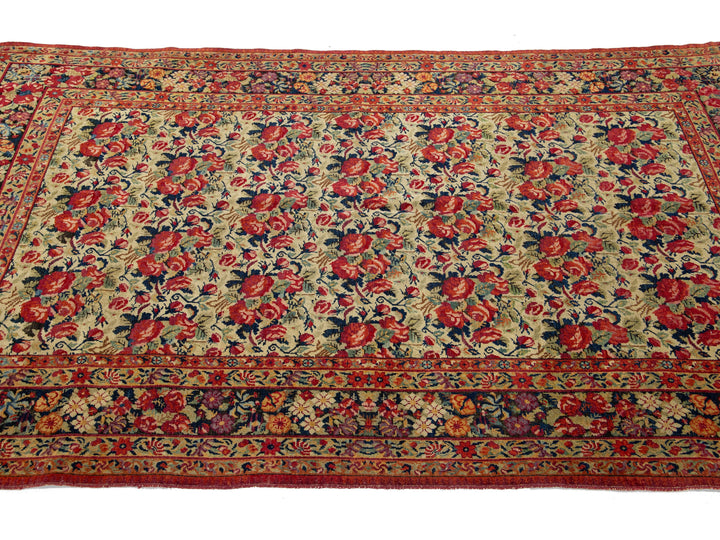 Antique Malayer Wool Rug 5 X 7