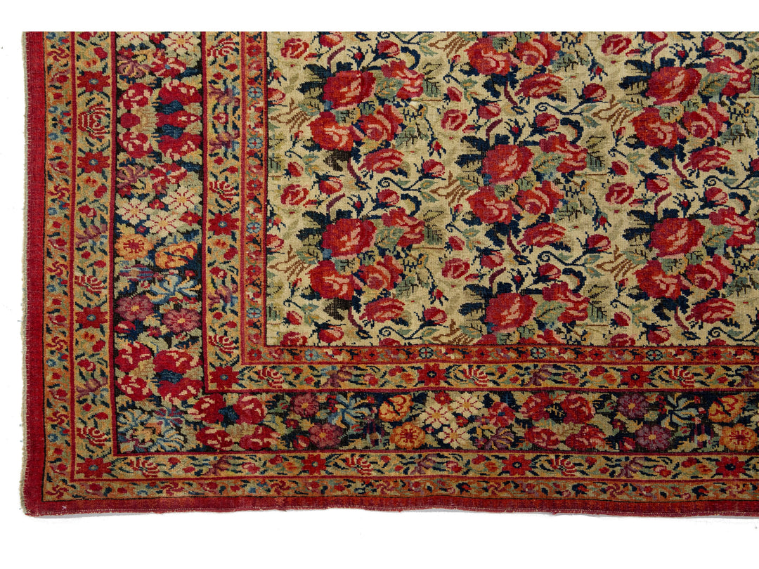 Antique Malayer Wool Rug 5 X 7