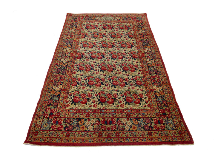 Antique Malayer Wool Rug 5 X 7