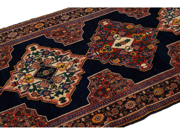 Antique Persian Malayer Wool Runner Rug 4 X 25