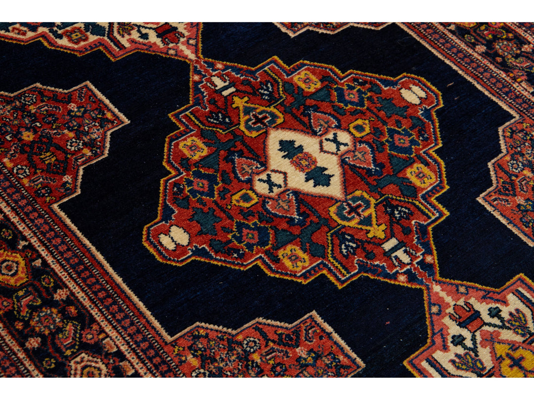 Antique Persian Malayer Wool Runner Rug 4 X 25