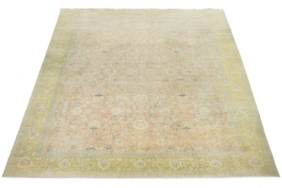 Antique Tabriz Wool Rug 13 X 16