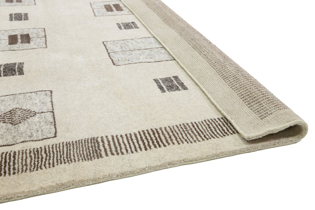 Modern Moroccan Wool Rug 12 X 15