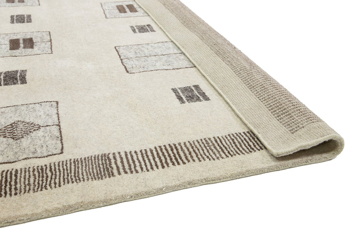 Modern Moroccan Wool Rug 12 X 15