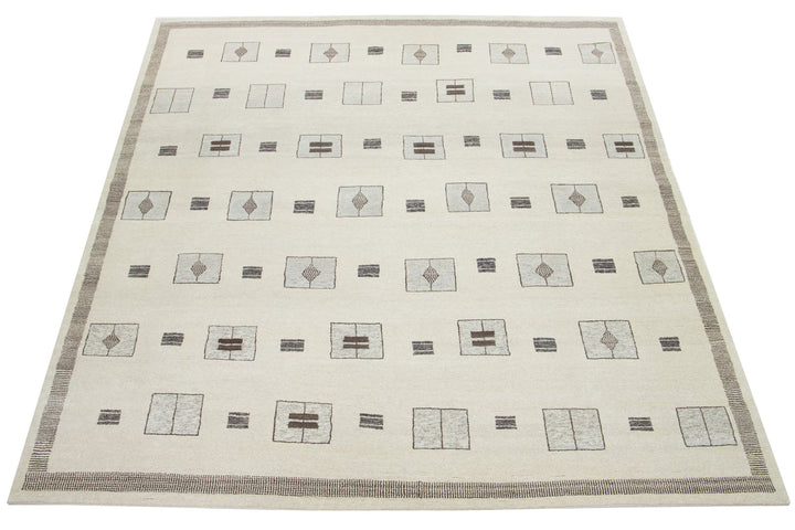 Modern Moroccan Wool Rug 12 X 15