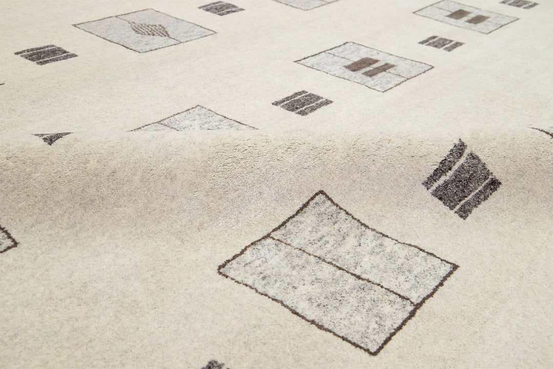 Modern Moroccan Wool Rug 12 X 15