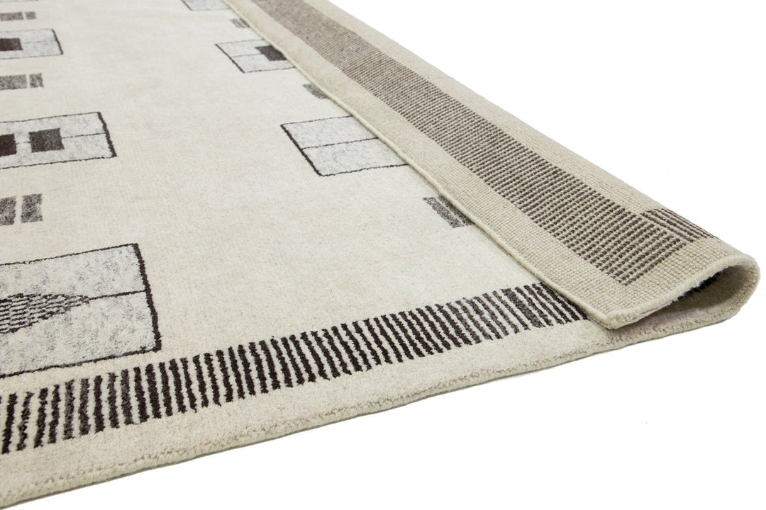 Modern Moroccan Wool Rug 12 X 15