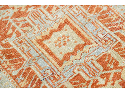 Antique Heriz Wool Runner 3 X 9