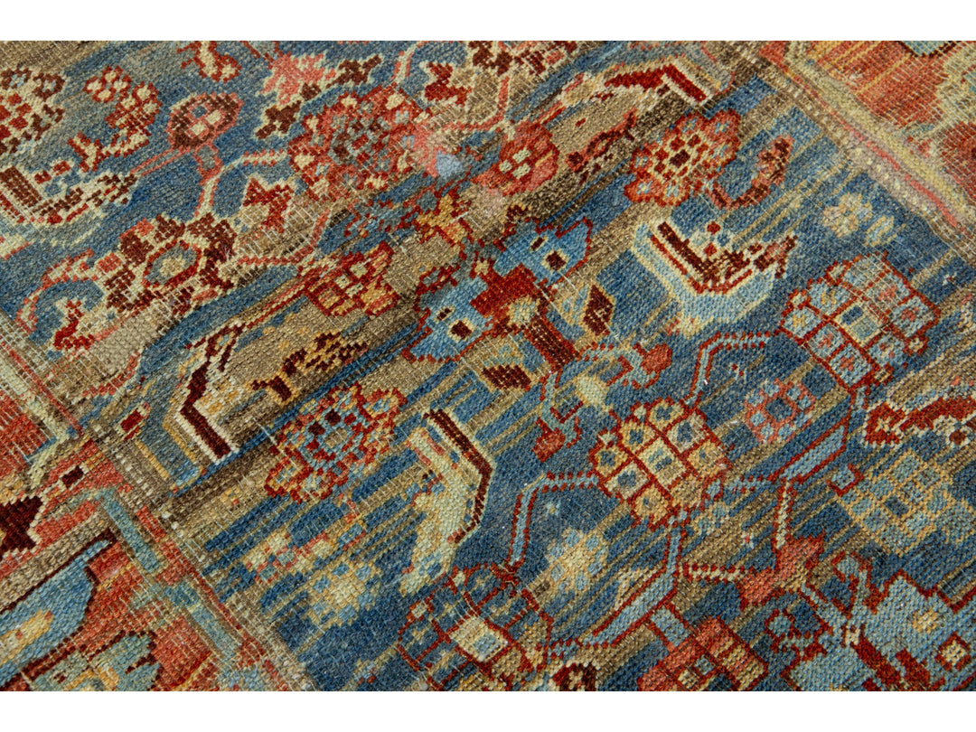 Antique Bidjar Wool Runner 3 X 13
