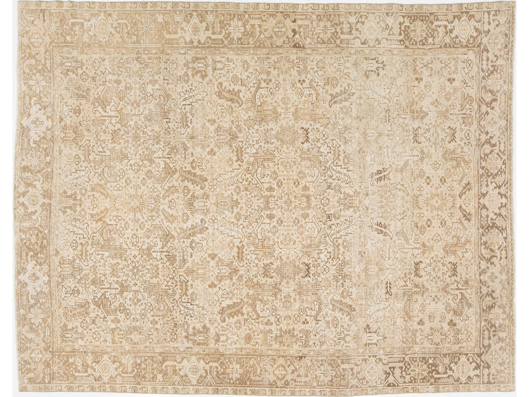 Antique Persian Heriz Wool Rug 8 X 10