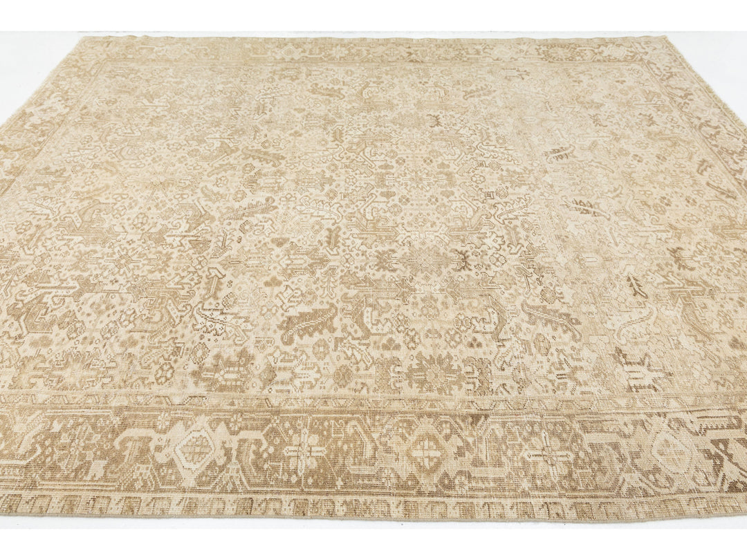 Antique Persian Heriz Wool Rug 8 X 10