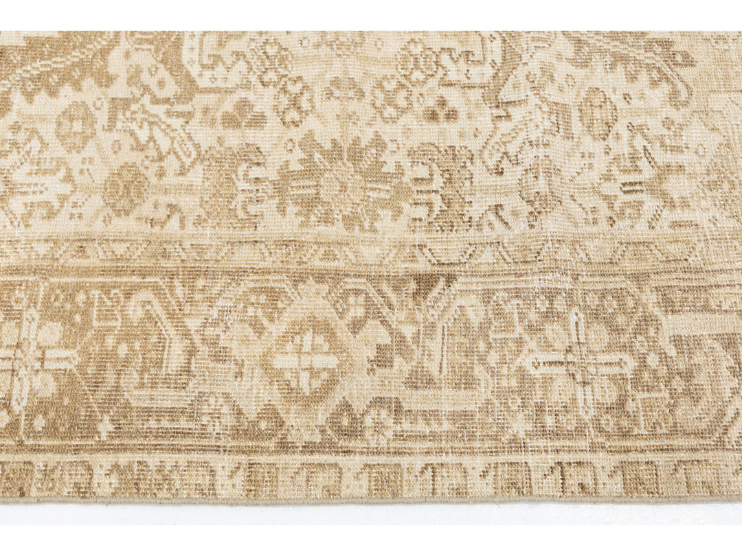 Antique Persian Heriz Wool Rug 8 X 10