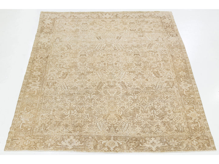 Antique Persian Heriz Wool Rug 8 X 10