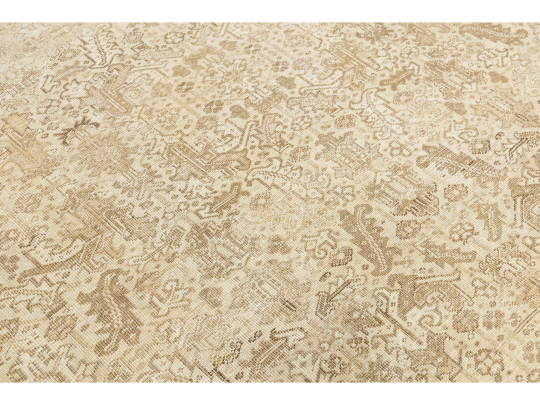Antique Persian Heriz Wool Rug 8 X 10