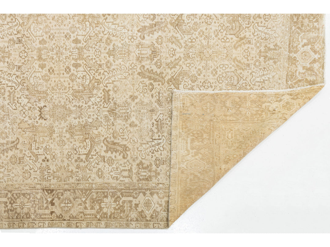 Antique Persian Heriz Wool Rug 8 X 10