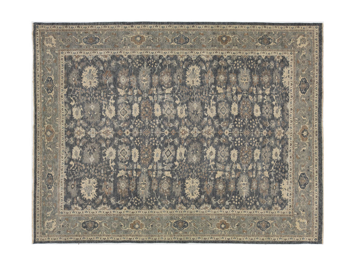Modern Oushak Wool Rug 12 X 15