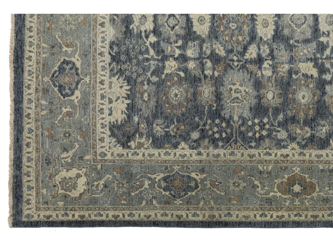 Modern Oushak Wool Rug 12 X 15