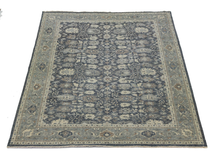 Modern Oushak Wool Rug 12 X 15