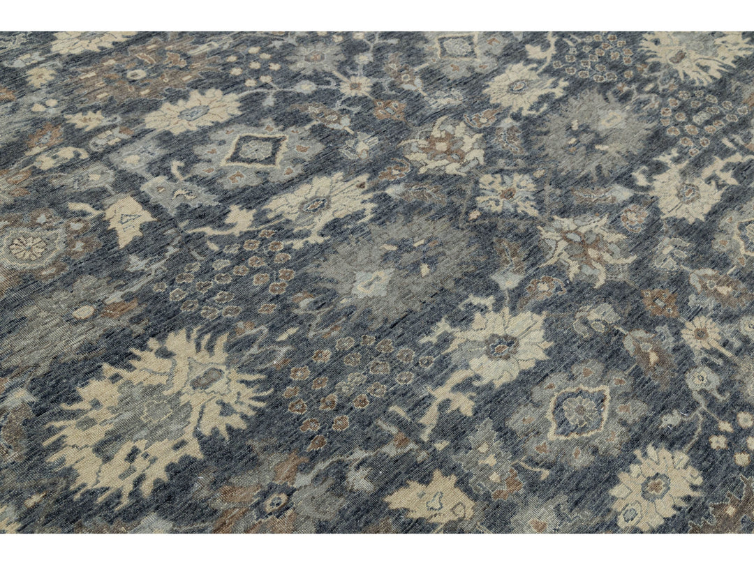 Modern Oushak Wool Rug 12 X 15