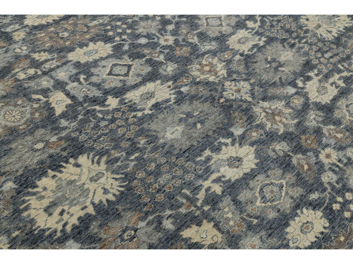 Modern Oushak Wool Rug 12 X 15