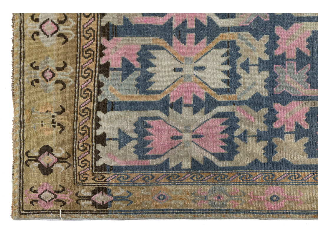 Antique Karabagh Wool Runner 4 X 15