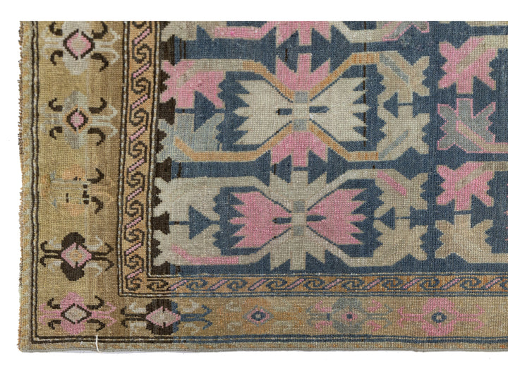 Antique Karabagh Wool Runner 4 X 15