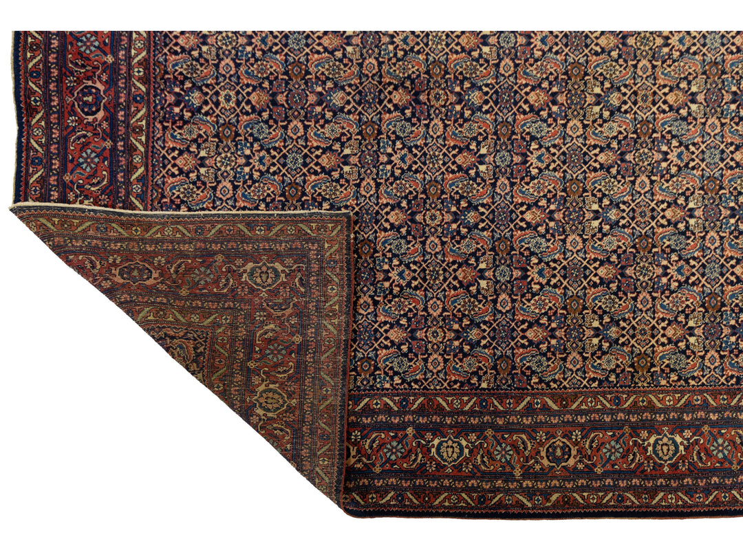 Antique Bidjar Wool Rug 8 X 10