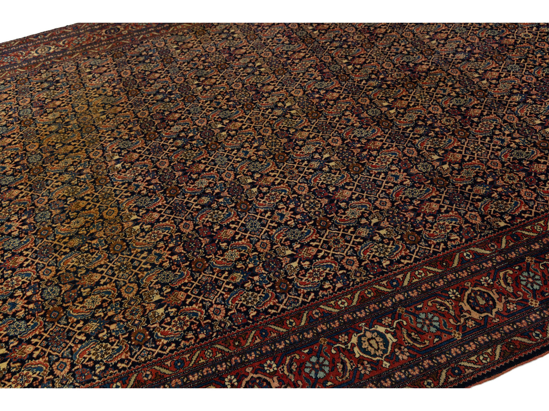 Antique Bidjar Wool Rug 8 X 10