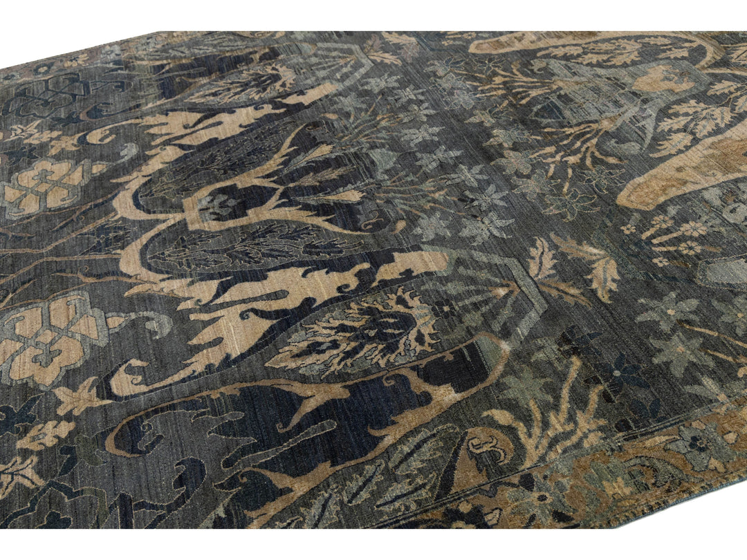 Modern Bidjar Wool Rug 8 X 11