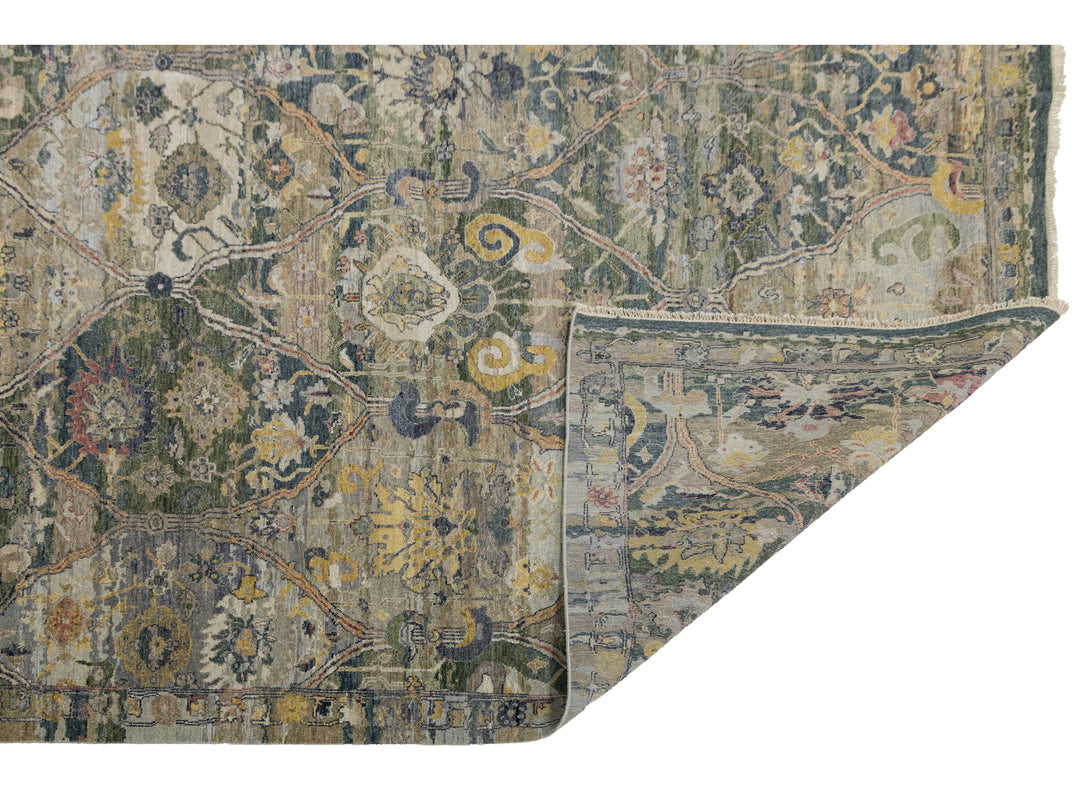 Modern Transitional Wool Rug 12 X 15