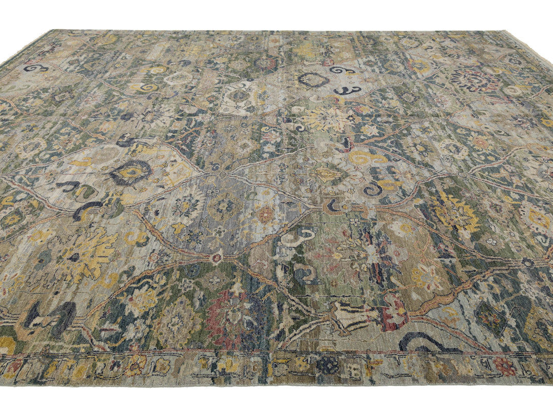 Modern Transitional Wool Rug 12 X 15