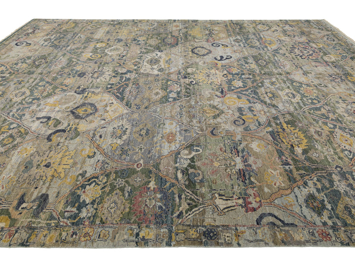 Modern Transitional Wool Rug 12 X 15