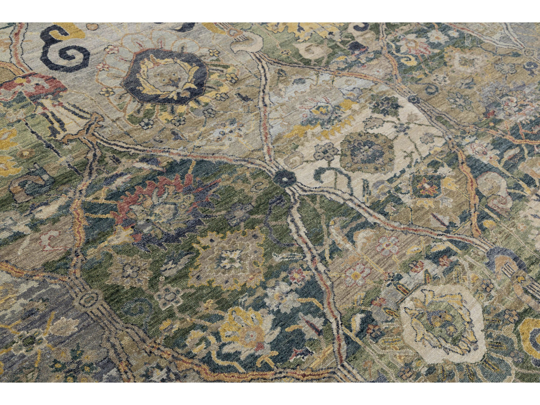 Modern Transitional Wool Rug 12 X 15